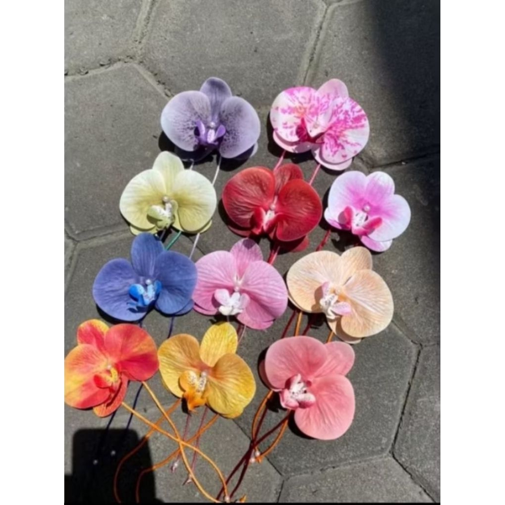 Orchid Charm Orchid Bag Charm Gantungan Tas Anggrek Aksesoris Anggrek Orchid Keychain