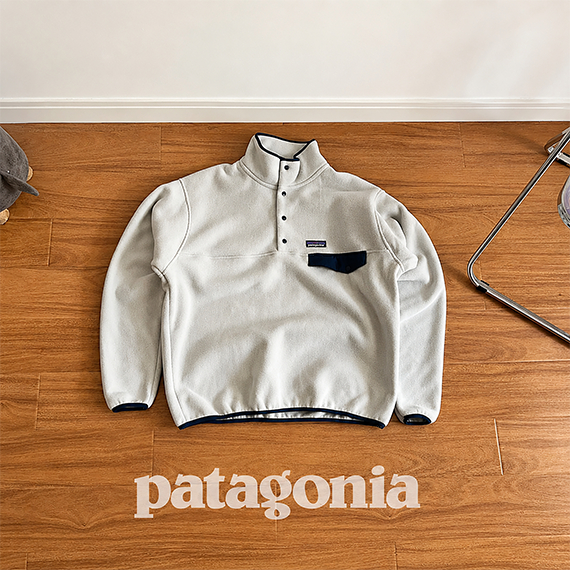 Patagonia Synchilla Snap T Fleece Pullover Jacket Oatmeal Heather Outdoor Vintage Gorpcore Unisex