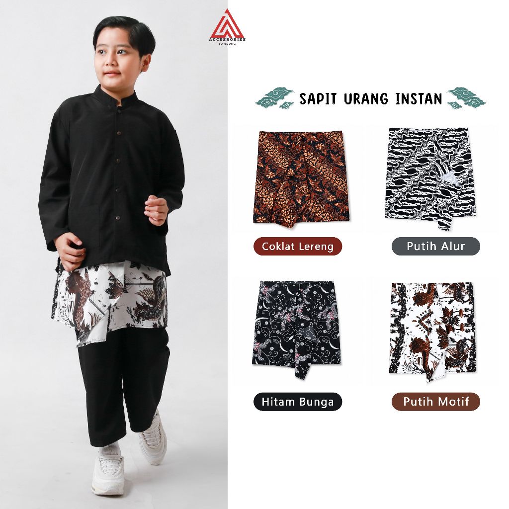 jarik sembong siap pakai batik  anak dewasa sapit urang silat instan batik
