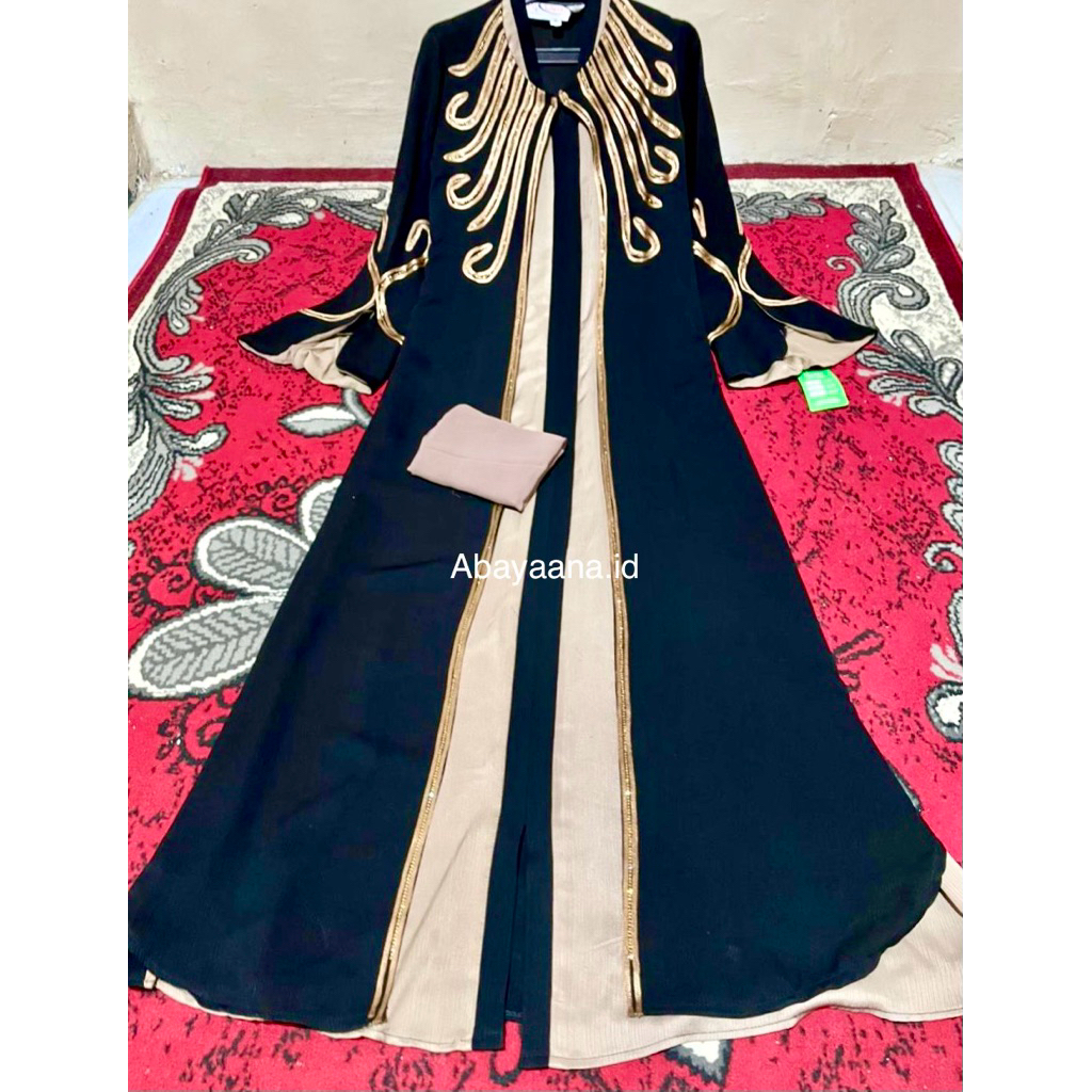 ABAYA MESIR ORI AL WALID // ABAYA MESIR FREE PASMINA// Abaya Hitam Mesir