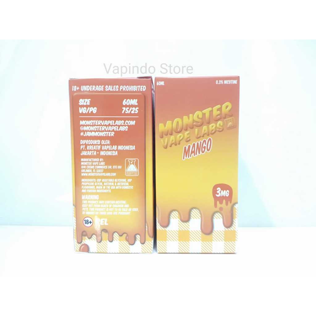 MONSTER VAPE LABS MANGO JAM 60ML 3MG 6MG USA LIQUID VAPE