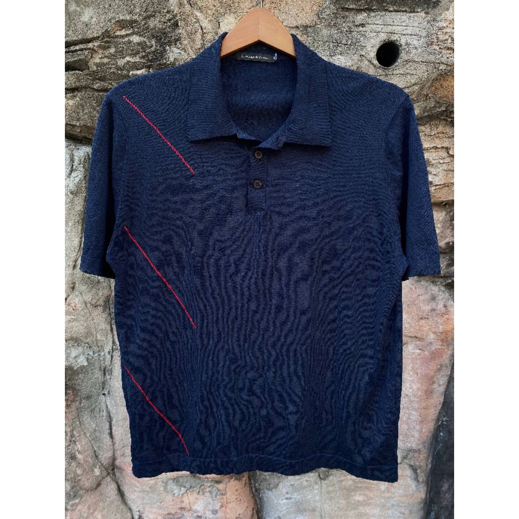 ZEGNA Men's Knit Polo Shirt size XL