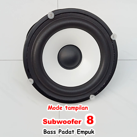speaker polytron 8 inch super bass, baru garansi 1 thn