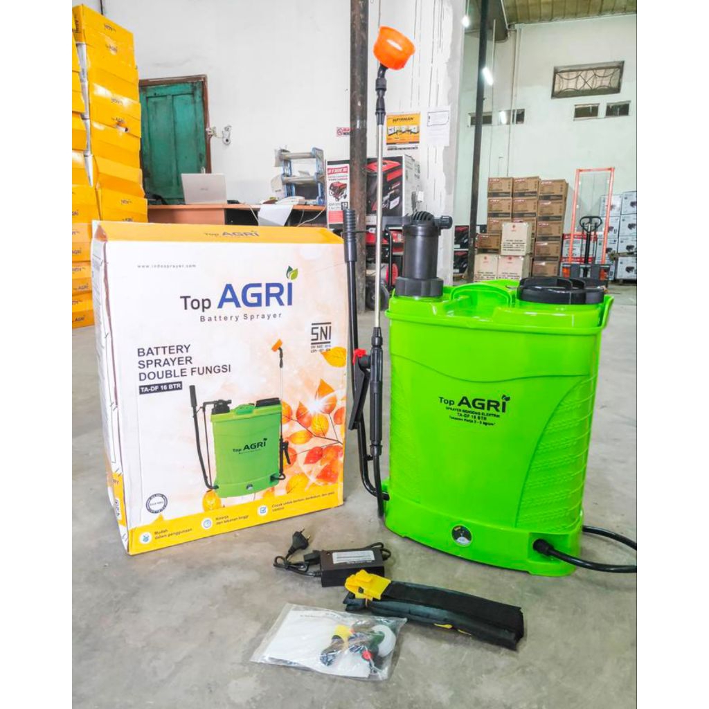 Knapsack Sprayer 16 Liter TOP AGRI 2 in 1 Semprotan manual elektrik SNI
