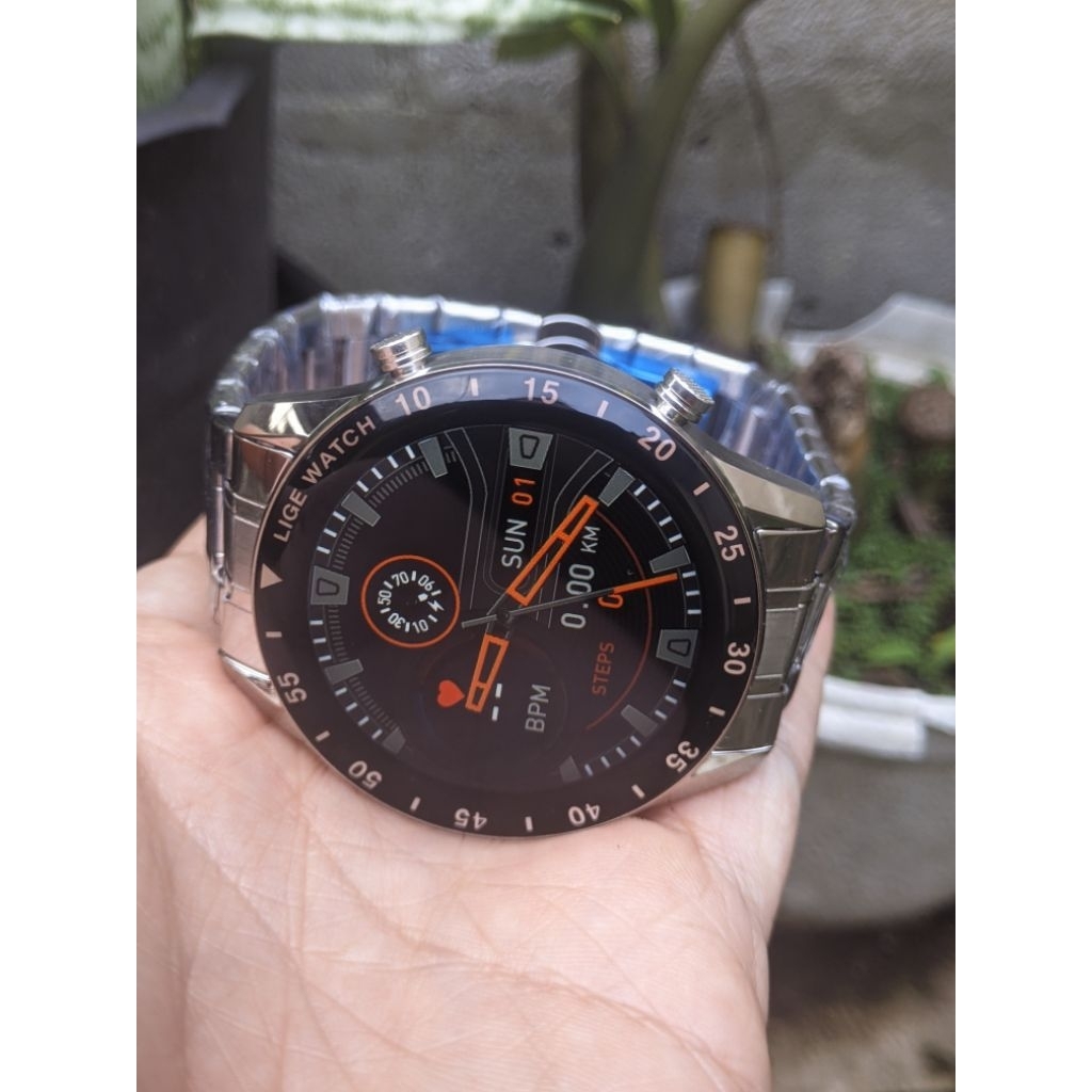 Smartwatch Bulat Lige Rantai