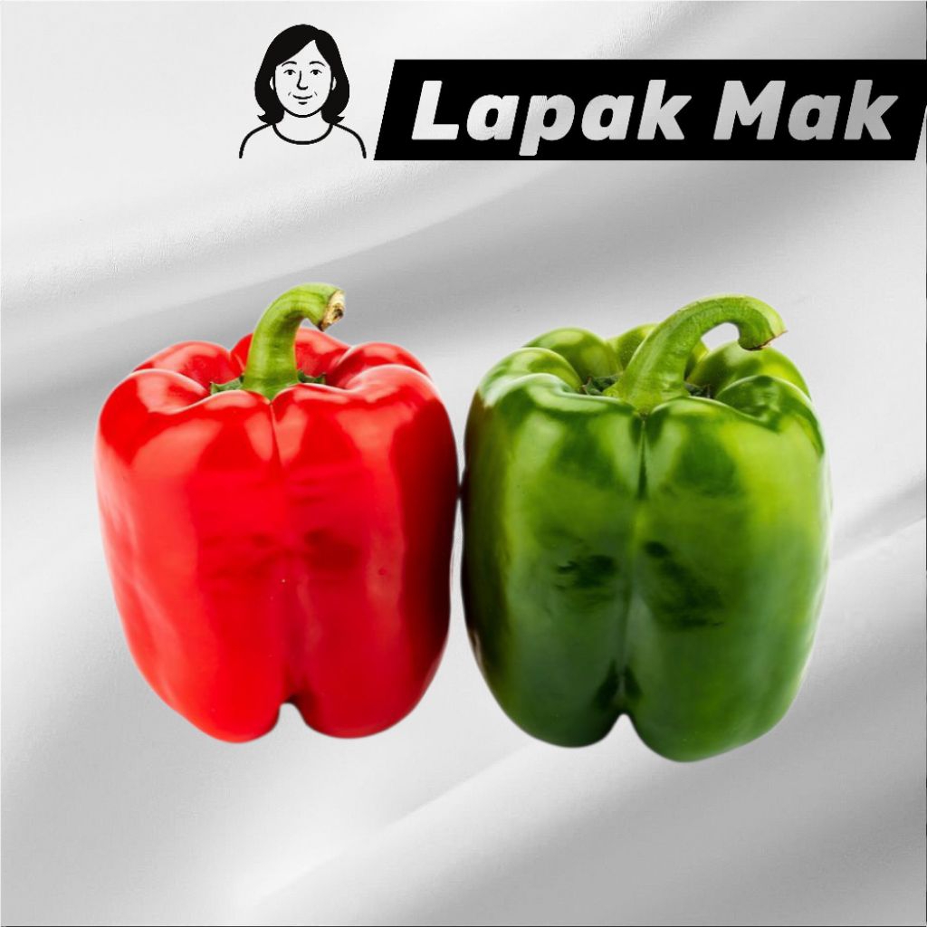 Paprika Hijau / Merah 1Buah Kirim Seluruh Indonesia - Lapak Mak