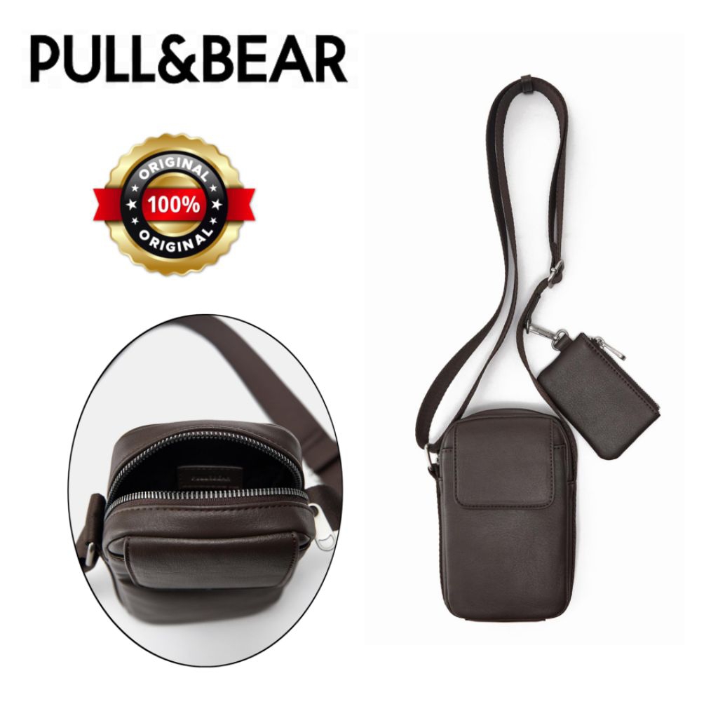 Tas Selempang Pull and Bear Mini Slingbag Dompet Pria/Wanita Kekinian