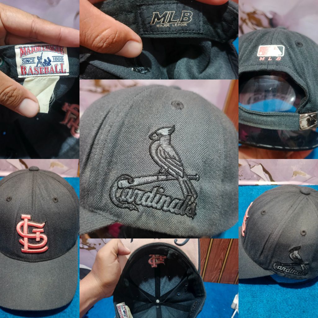 Topi second_Saint Louis Cardinal turun warna MLB