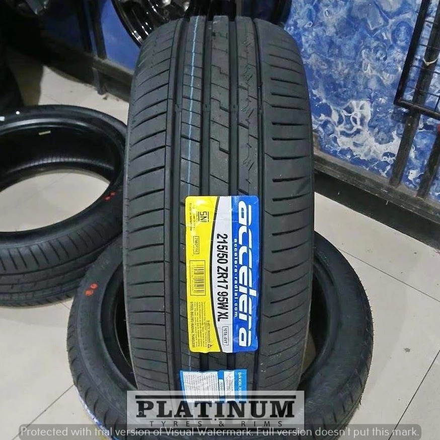 BAN MOBIL TUBLES ACCELERA IOTA EVT 215 50 R17 II BAN BARU 215/50 R17 ACCELERA IOTA EVT