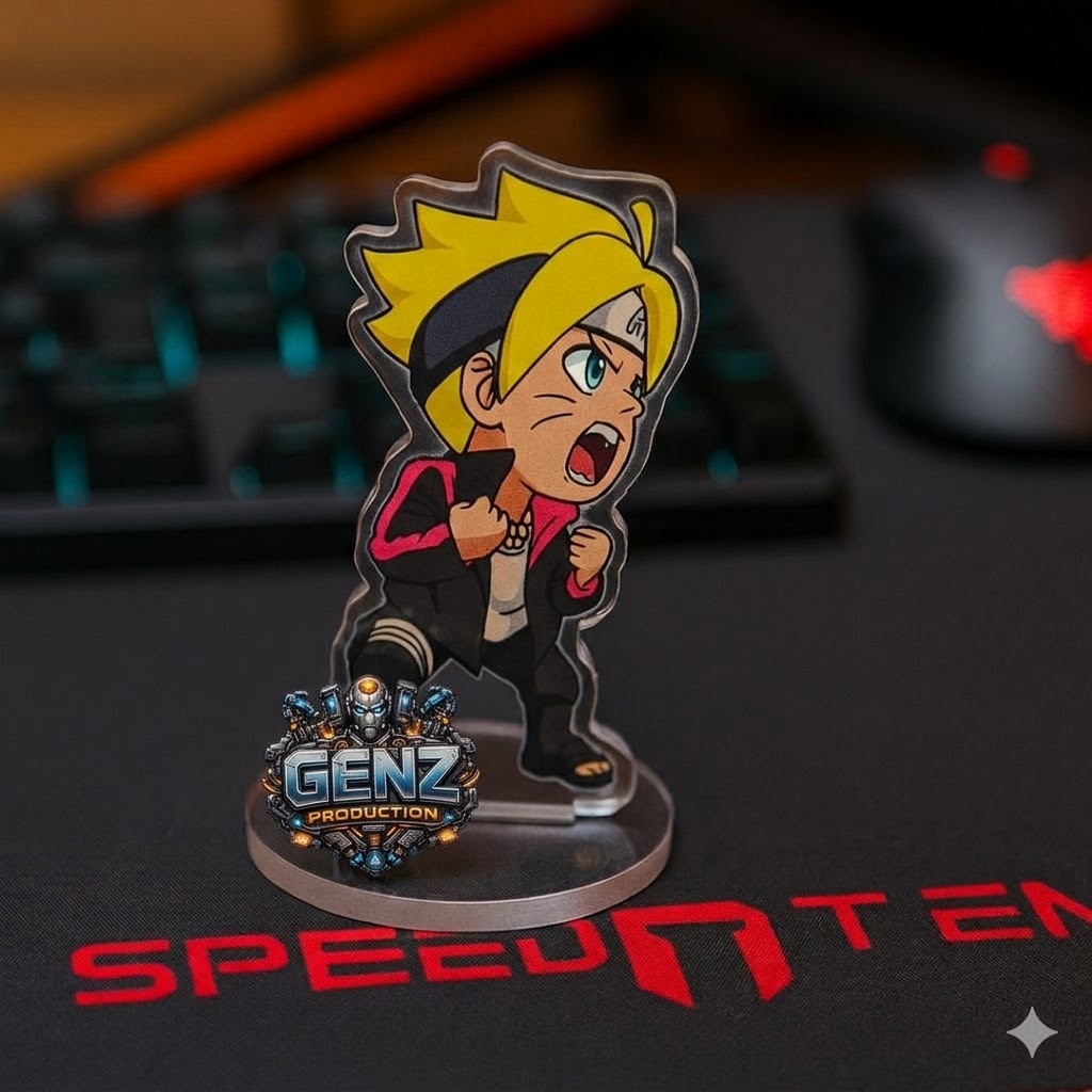 Figure Akrilik Anime Naruto & Boruto | Standee Karakter Chibi Lucu