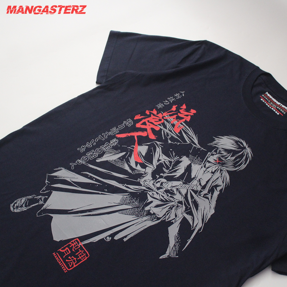 Kaos Kenshin Himura Baju Anime Rurouni Kenshin