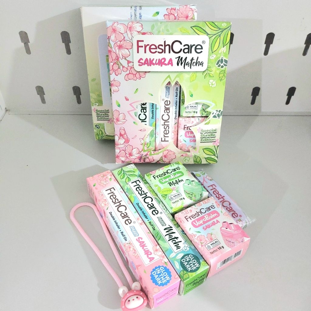 Freshcare 1 Box Sakura Matcha Balm Dan Smash Hampers Gift Free Gantungan Special Edition Limited Sto