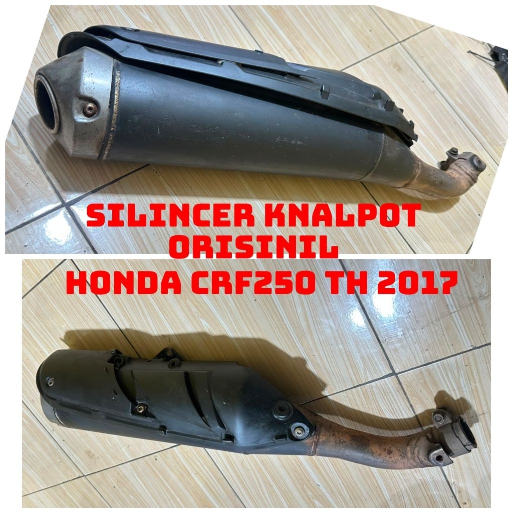 silincer knalpot honda crf 250 original copotan