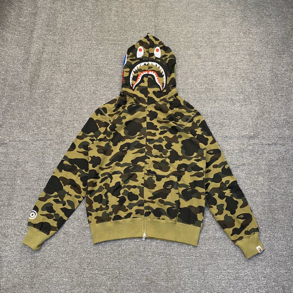 B@PE A Bathing Ape - Shark Full Zip Hoodie (All Colors - Single Hood)