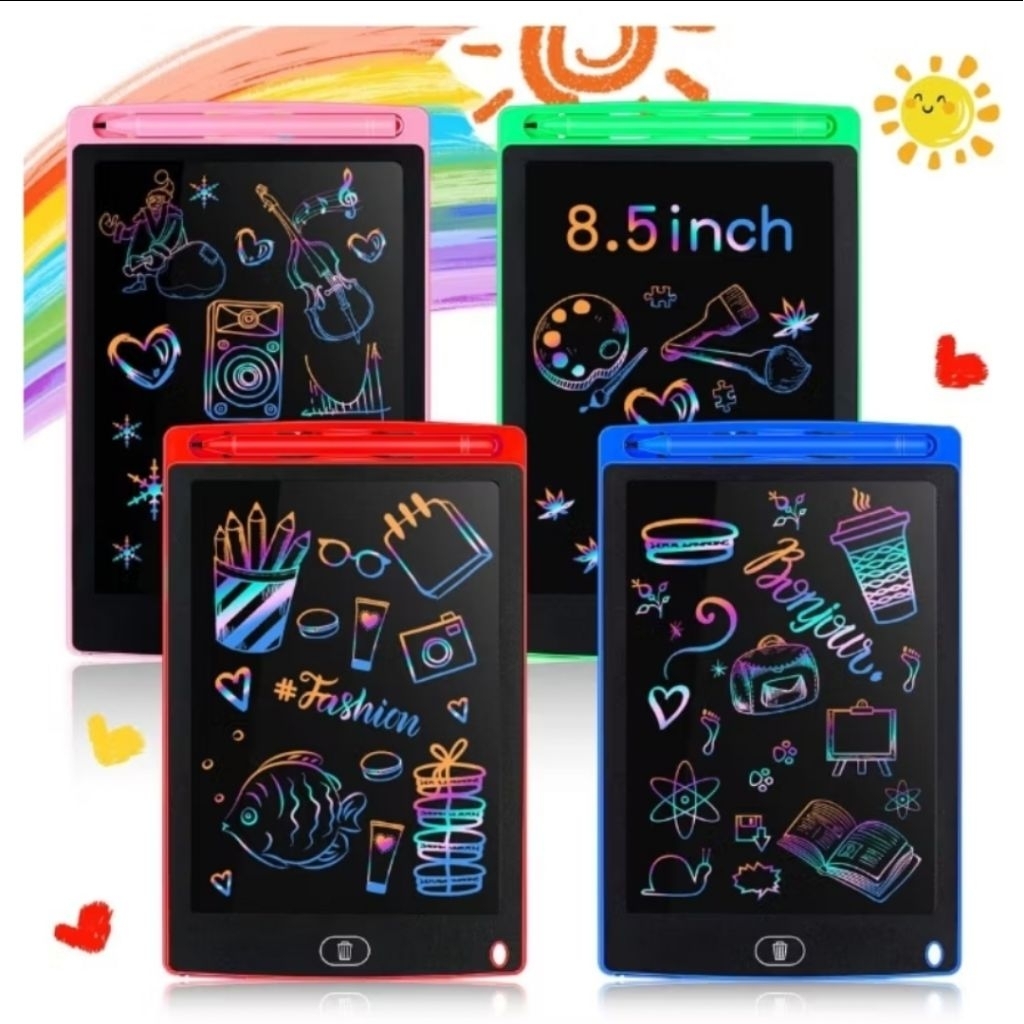 PAPAN TULIS LCD/PAPAN TULIS TABLET / PAPAN TULIS LCD ANAK WARNA WARNI MULTIFUNGSI