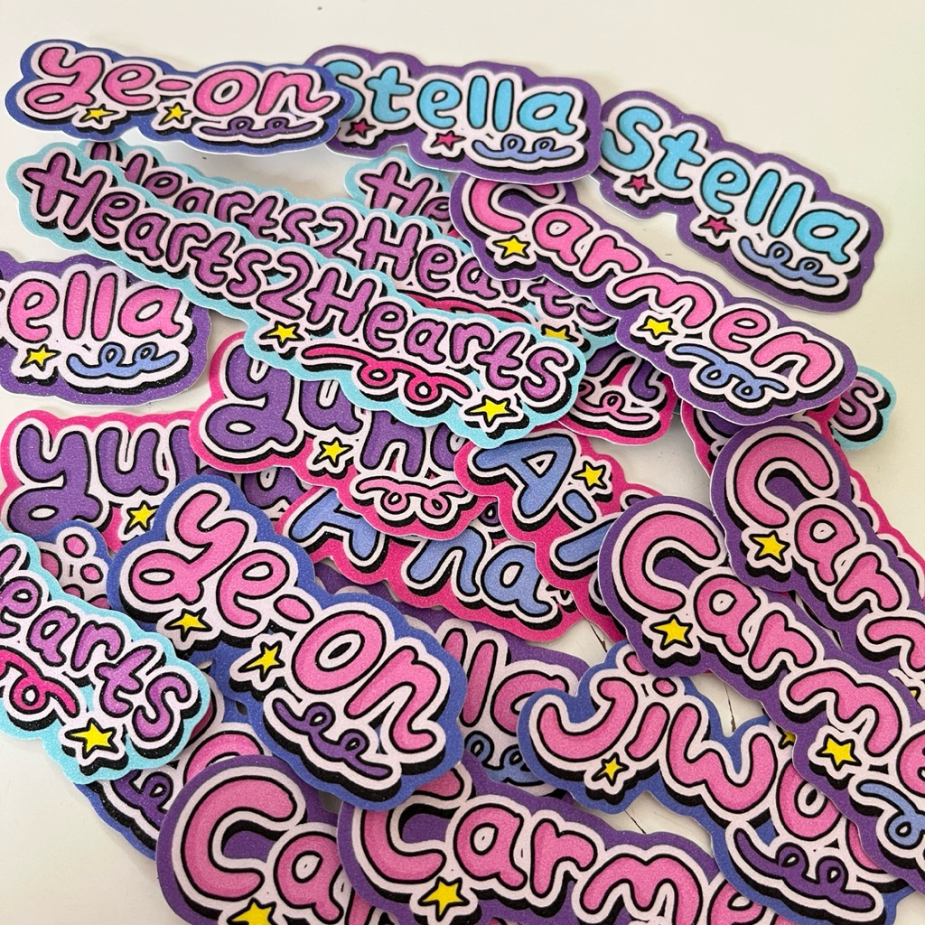 HEARTS2HEARTS Fayyery Name stiker member