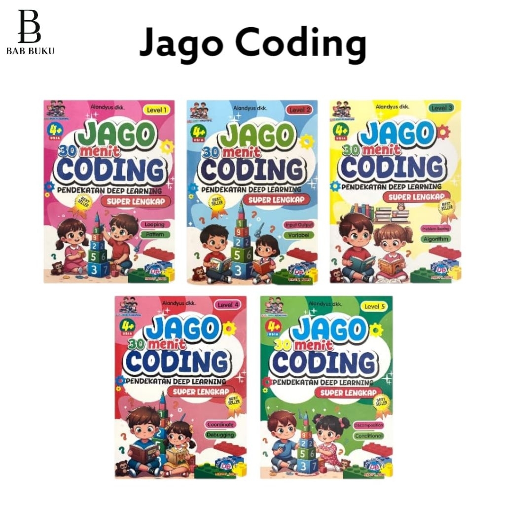 Buku Anak-anak JAGO 30 Menit CODING Full Colour - Buku JAGO 30 Menit CODING Full Colour