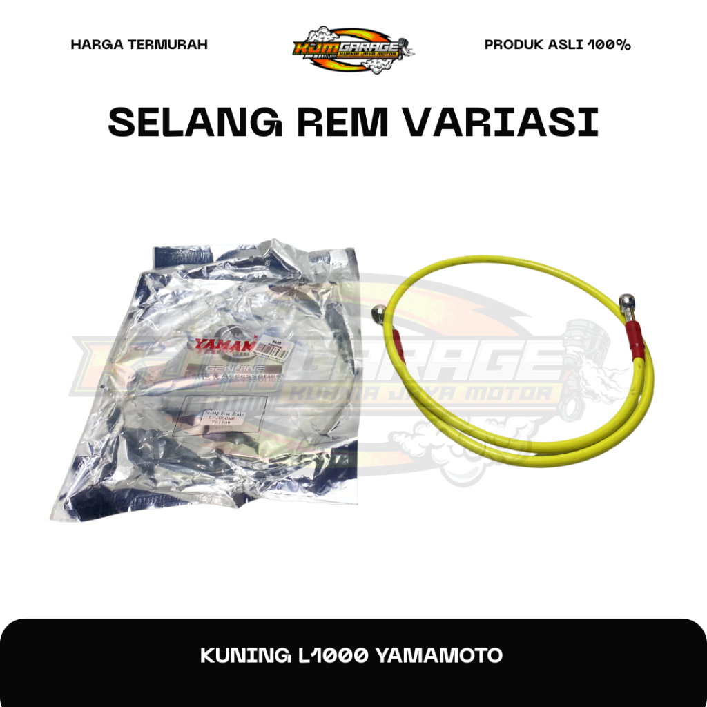 Selang Rem Variasi Kuning L1000 YAMAMOTO