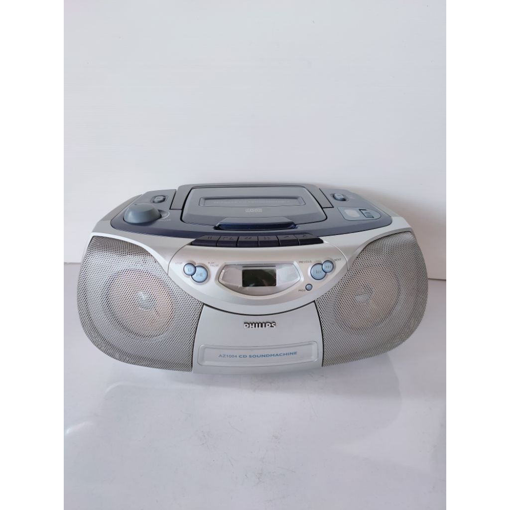 Philips Radio Tape CD compo vintage pemutar kaset pita cassette CD player philips AZ1004 cd soundmac