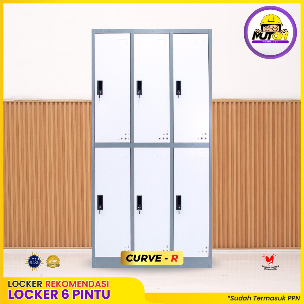 MUTOH CURVE R | Loker besi 6 pintu lemari locker besi 6 pintu