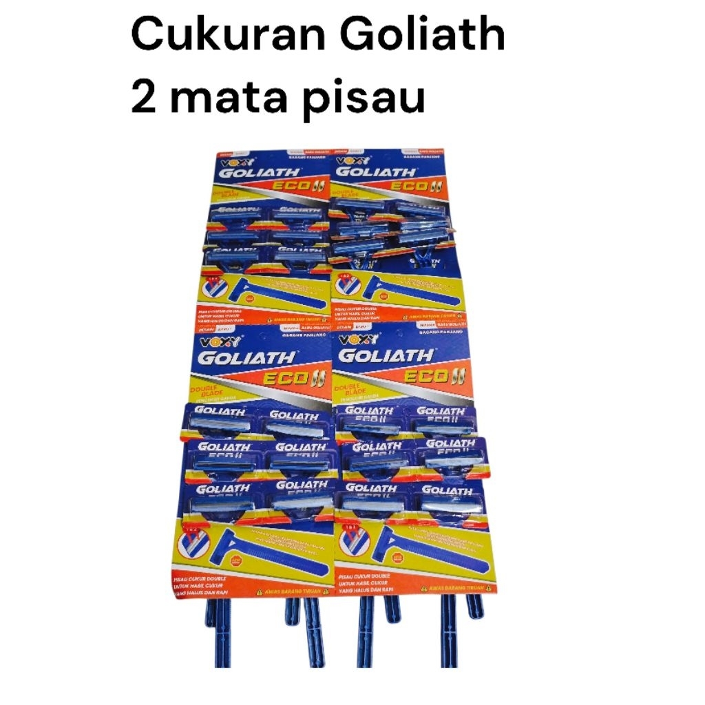 Cukuran Goliath 2 Mata Pisau/Cukuran Jenggot/Cukuran Serbaguna
