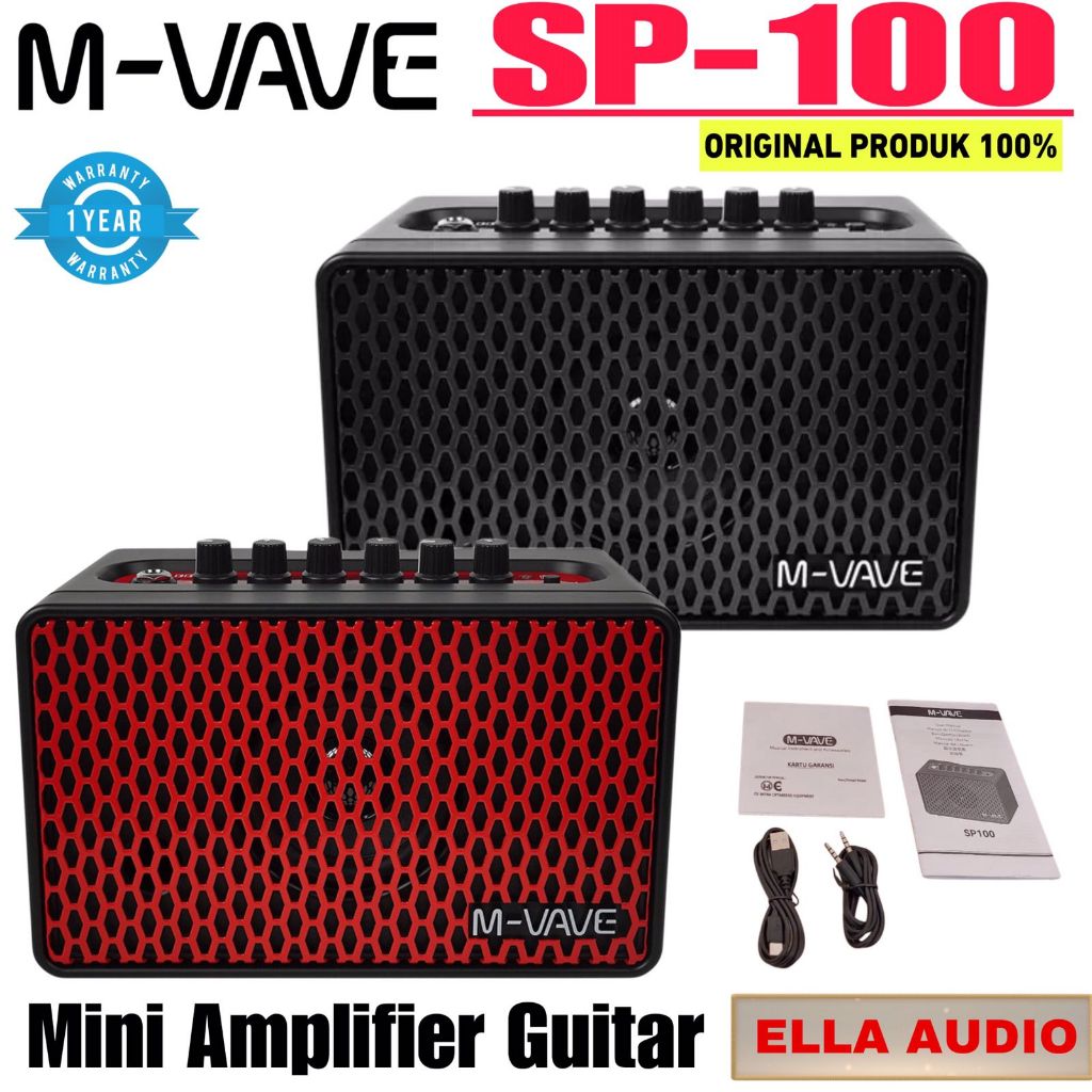 M-VAVE SP-100 Portable Mini Amplifier Gitar Elektrik M Vave SP100