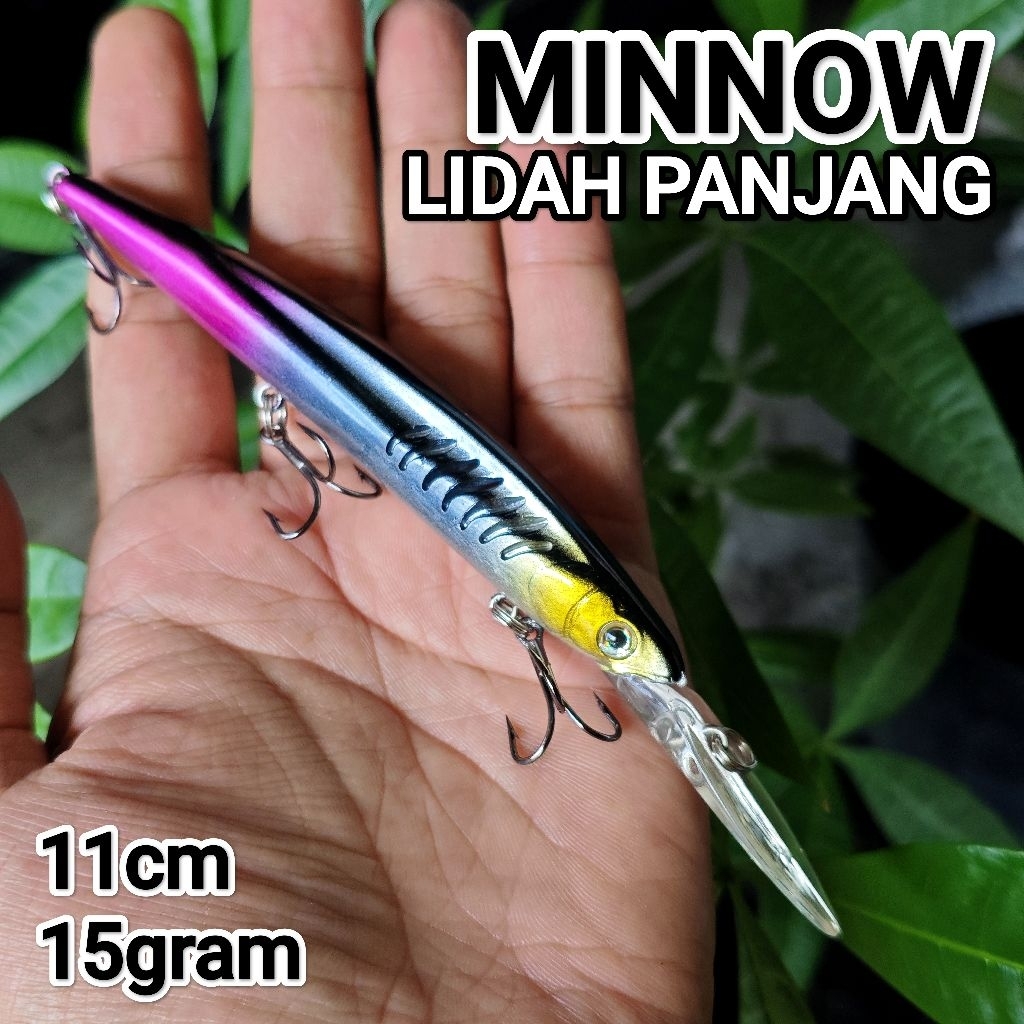 MINNOW TROLLING dan CASTING umpan lure lidah panjang