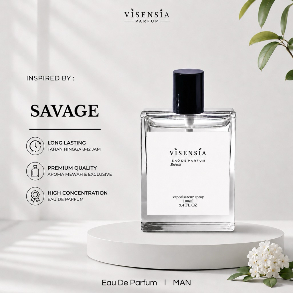 Visensia V026 > Savage – Parfum Pria Aromatic Fresh Spicy | Extrait de Parfum