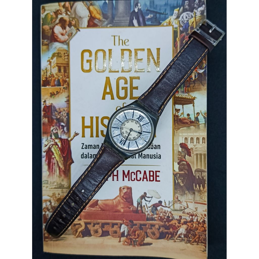 Jam Swatch "Tobacco" GM403 1993 Original/jam tangan vintage/jam tangan klasik/jam tangan pria wanita