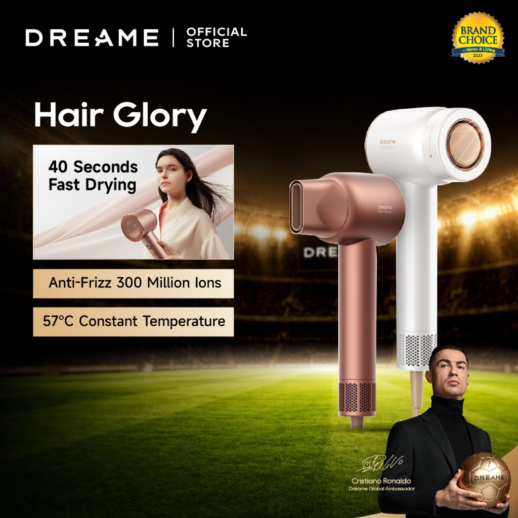 Dreame Hair Glory Hair Dryer Pengering Rambut | High-Speed 2 Mins Fast Drying | Perawatan Rambut den