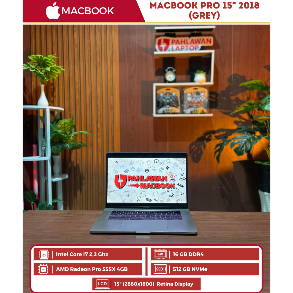 MacBook Pro 15" 2018 Touchbar Core i7/16/512 (Grey)
