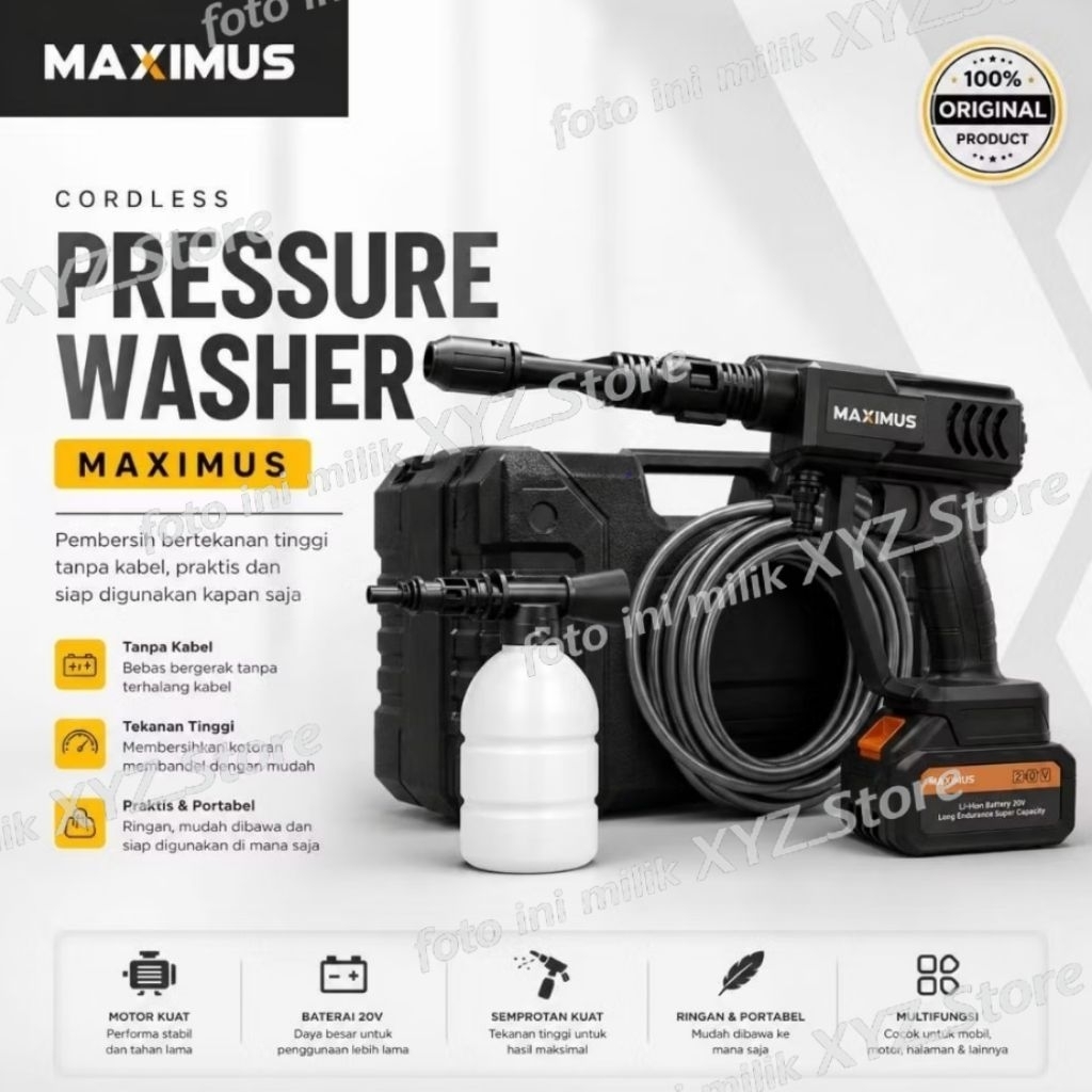 Cordless Jet Cleaner / Jet Cleaner tanpa kabel
