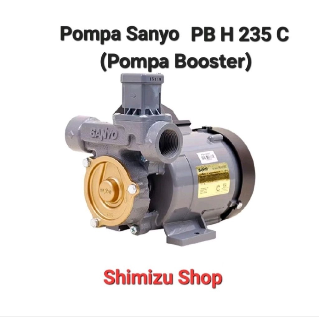 Pompa Booster Otomatis Sanlux PBH 235 C, 200 Watt, Meningkatkan Tekanan Air di Rumah Tangga