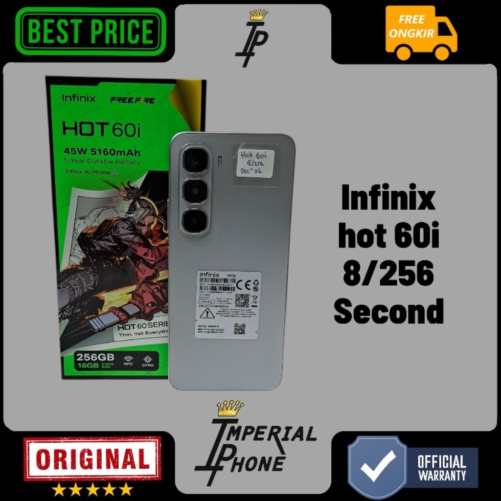 infinix hot 60i 8/256 second