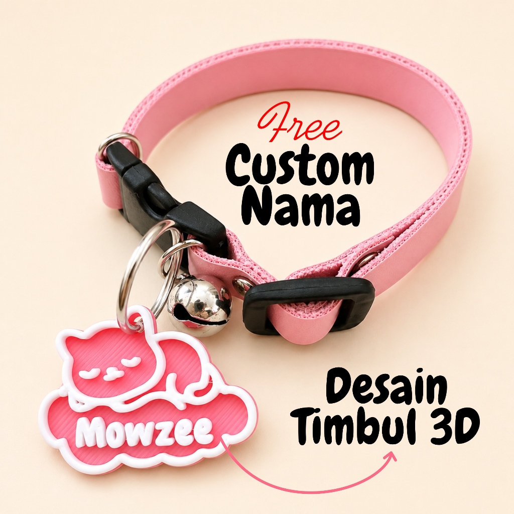 Kalung Kucing Custom - Kalung Kucing Nama