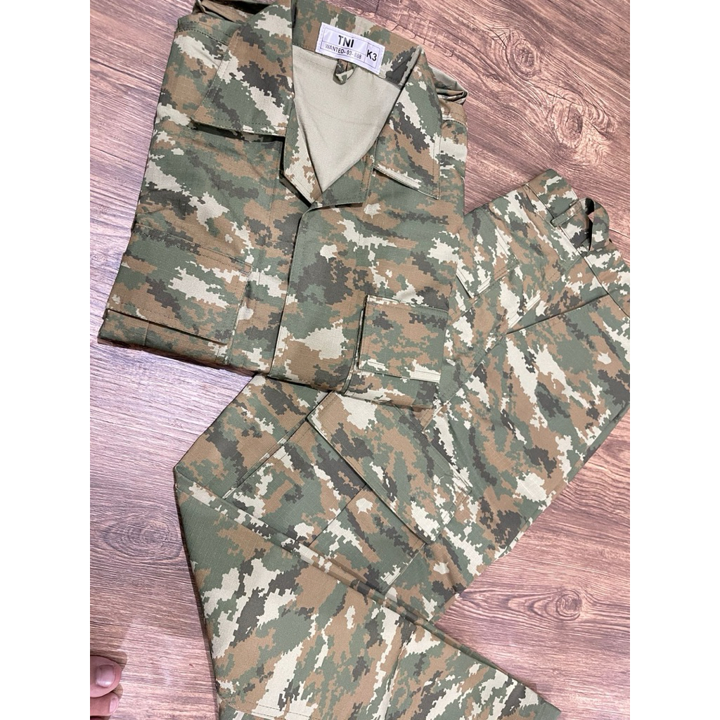 BAJU PDL TNI TERBARU SAGE GREEN PREMIUM
