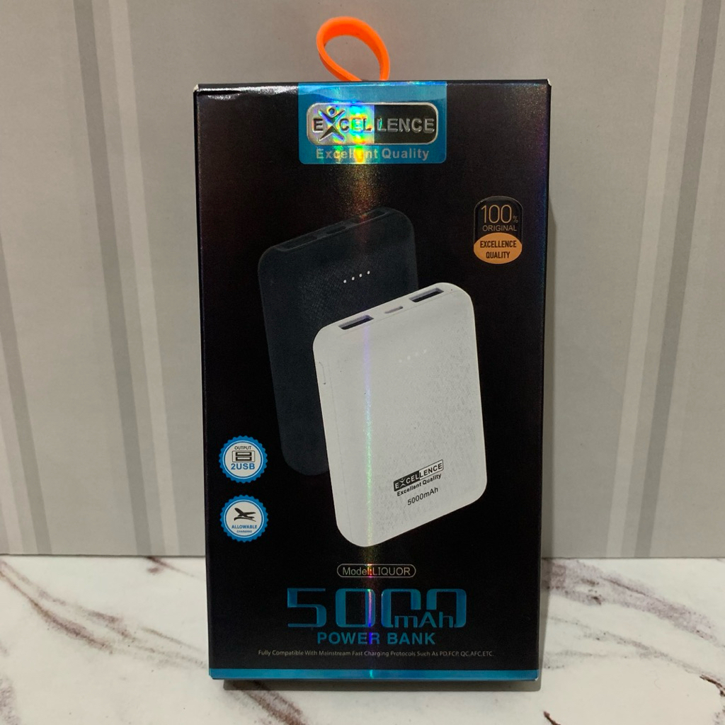 LOVEABLUE [ORIGINAL] EXCELLENCE POWERBANK LIQUOR 5000MAH ORIGINAL | POWERBANK MINI  5000MAH TRAVEL S