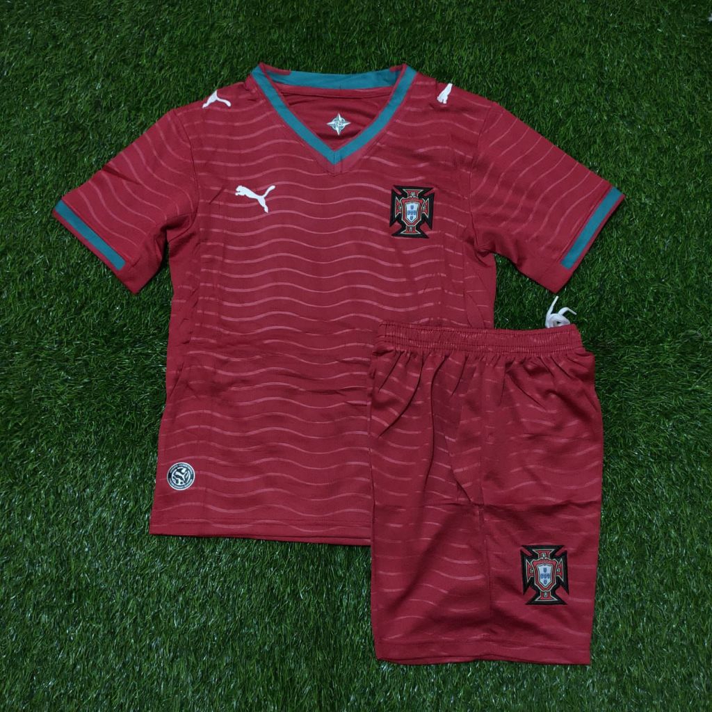 JERSEY BOLA NEGARA KIDS PORTUGAL HOME