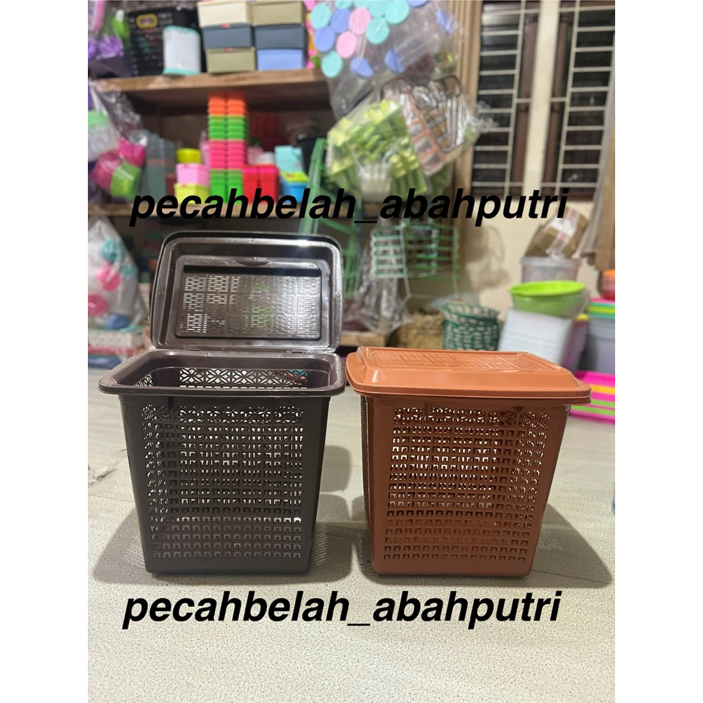 Basket/Keranjang Laundry Segi+tutup//Keranjang laundry PINGUIN