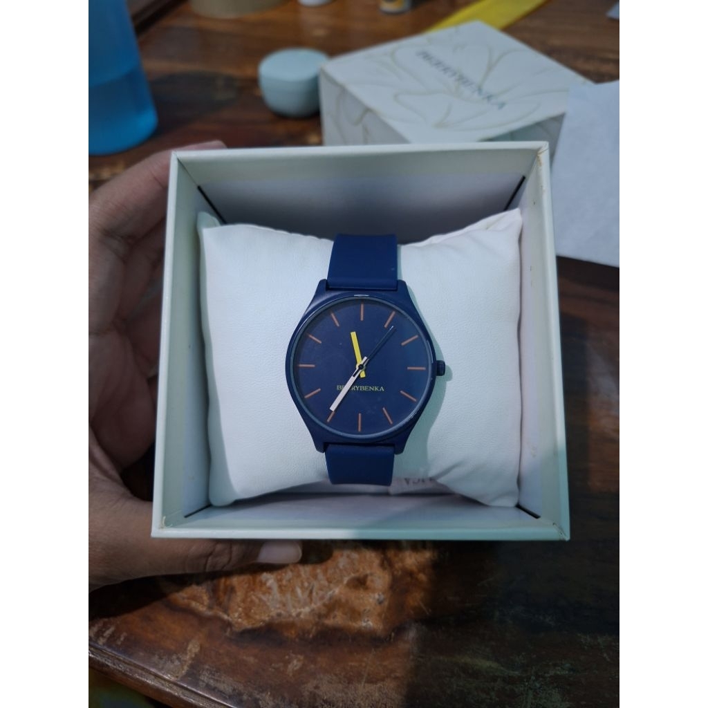 [PRELOVED] Jam tangan berrybenka navy