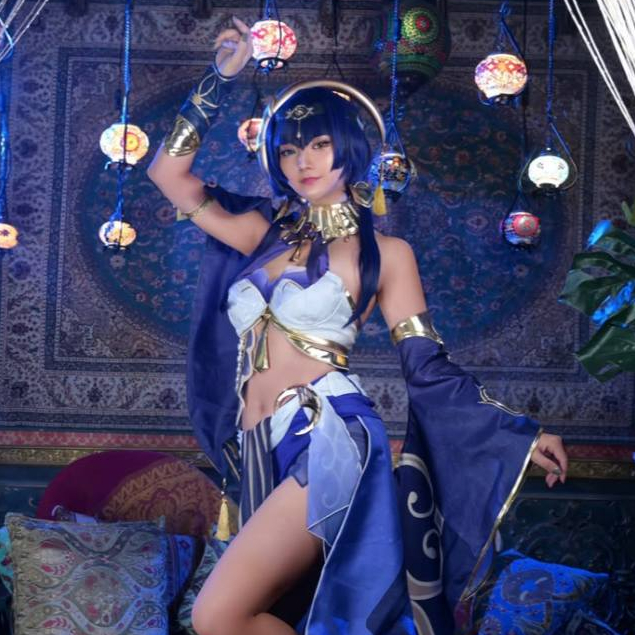 [ JAPANOFILIA ] KUKU PALSU COSPLAY - Candace Genshin Impact Press On Nails Fake Nails Nail Art Cospl