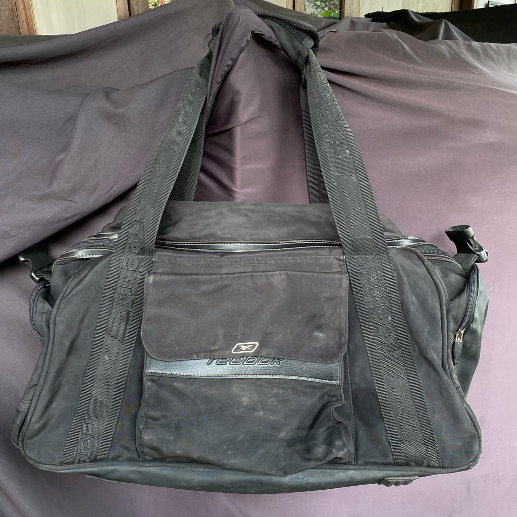 Reebok vintage ben black duffle bag