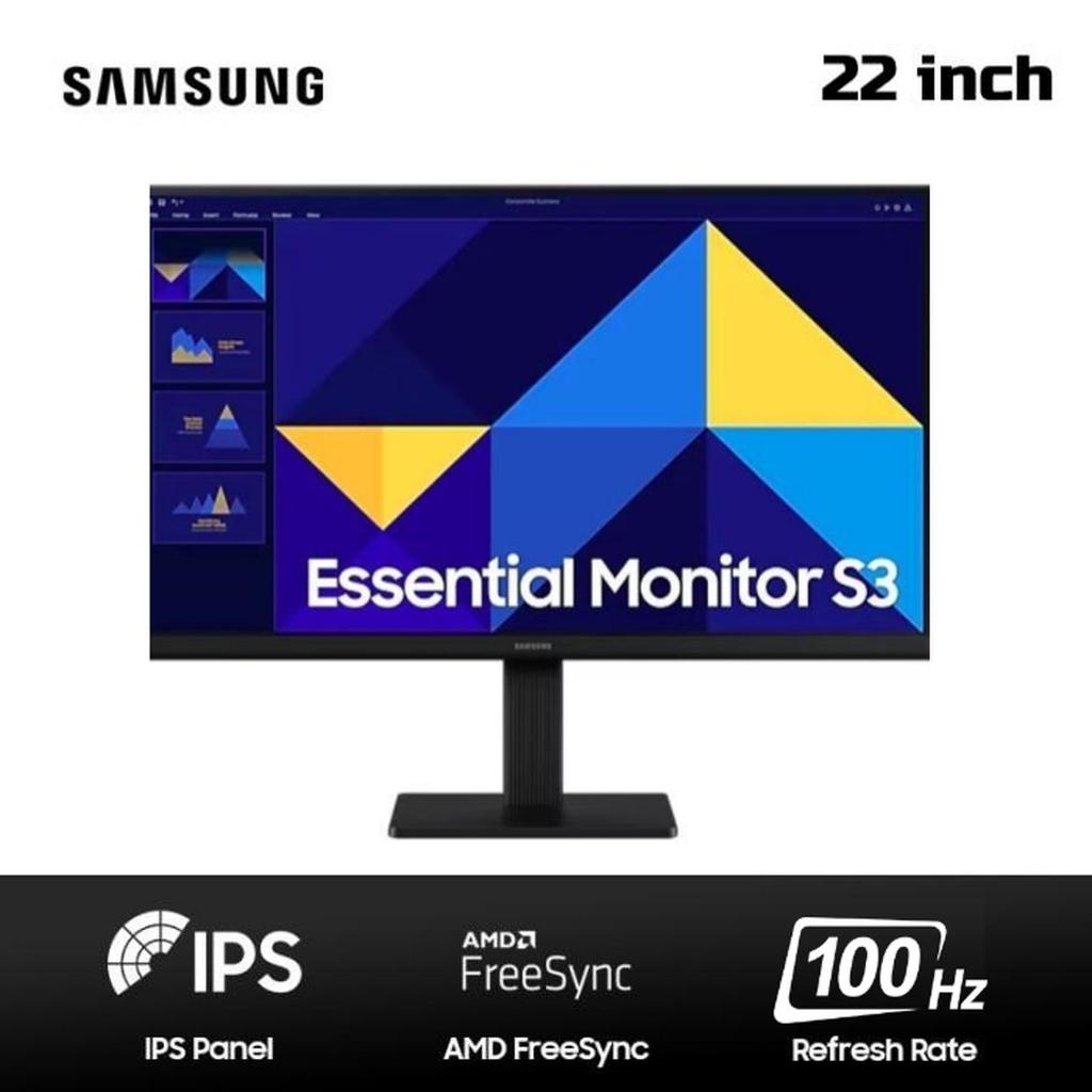 MONITOR LED SAMSUNG ESSENTIAL 22 INCH 100HZ IPS
