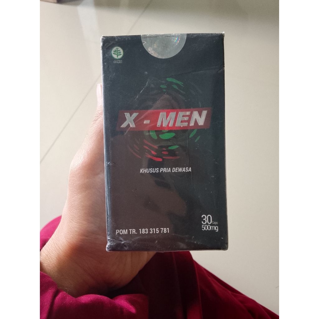 suplemen herbal isi 30 kapsul x-men