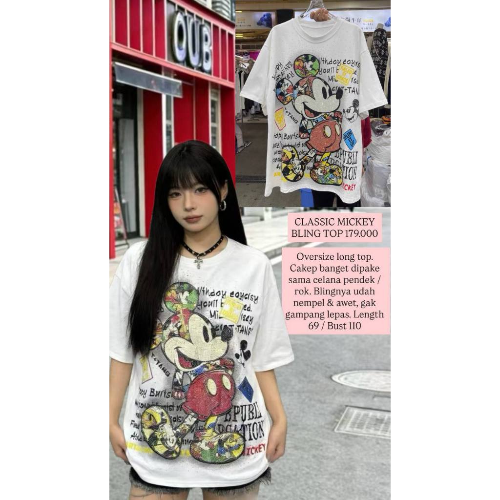 classic mickey bling top