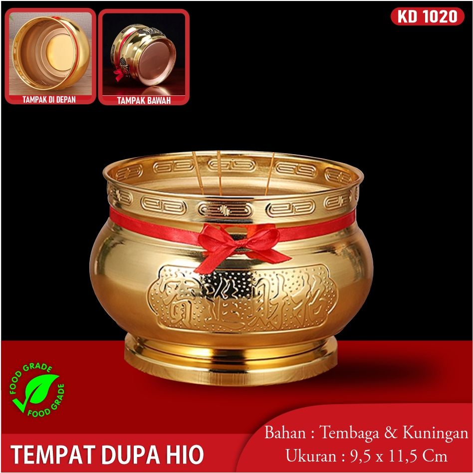 Hiolo Tembaga Naga Hiulo Tembaga Tempat Hio Emas Kuningan Dupa Kuningan Hiolo Tempat Dupa Hio Emas