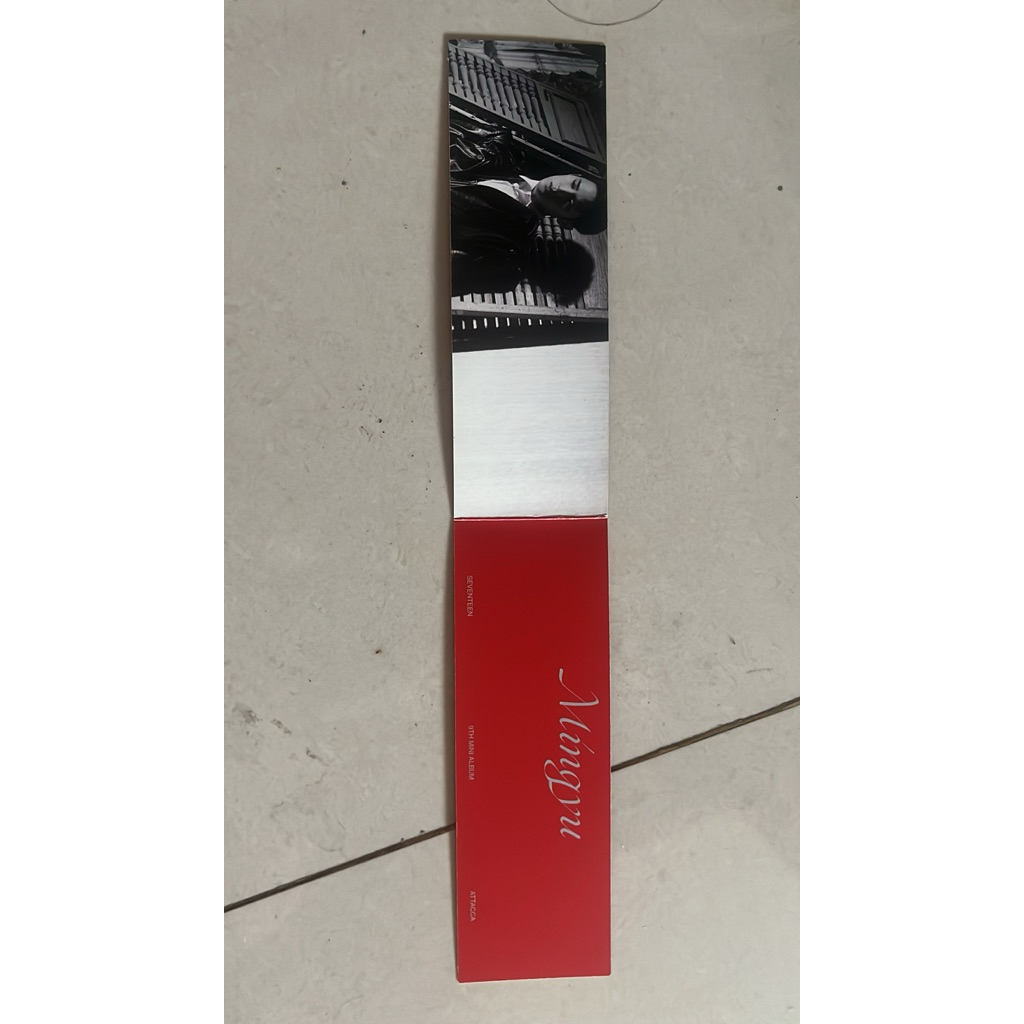 MURCE‼️ official bookmark seventeen mingyu attacca op1 album printilan scoups jeonghan joshua woozi 