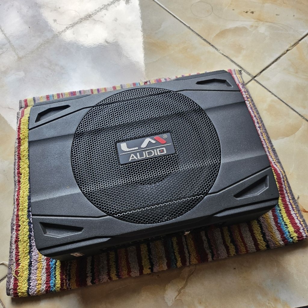 Subwoofer Aktif LM-80S Speaker Audio Tambahan Kolong Jog Mobil Spiker Car Audio Bass Kotak Bekas Act
