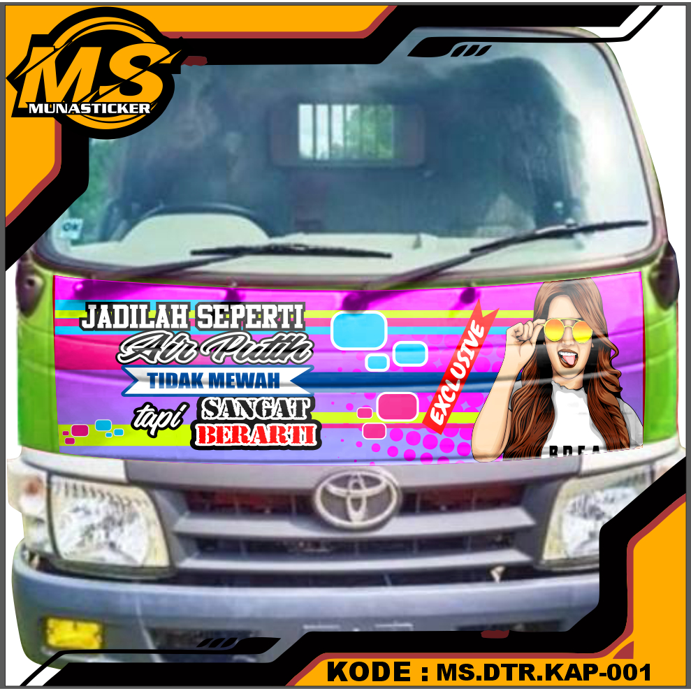 STICKER MOTIF VARIASI KAP DUTRO