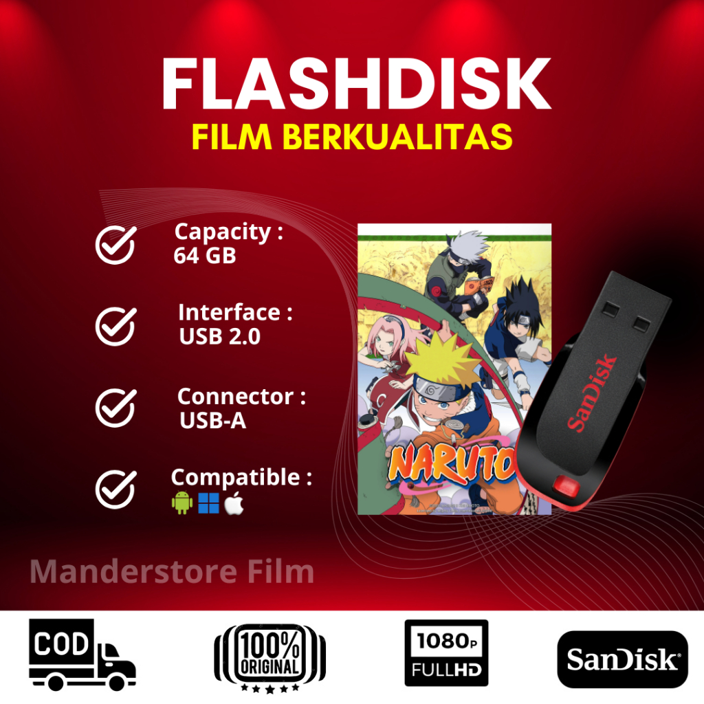 [MDR] Film Naruto Kecil 2002 Series 1080p for TV/Laptop - Cruzer Blade 64 GB